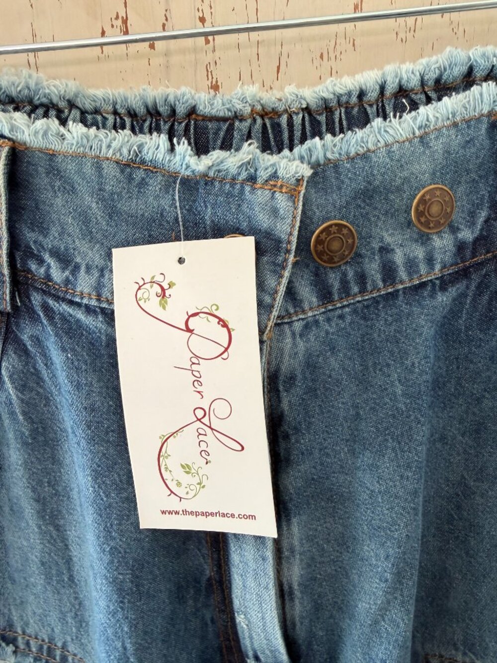 PAPER LACE LOVE DISTRESSED JEANS NWT - Picture 7 of 11